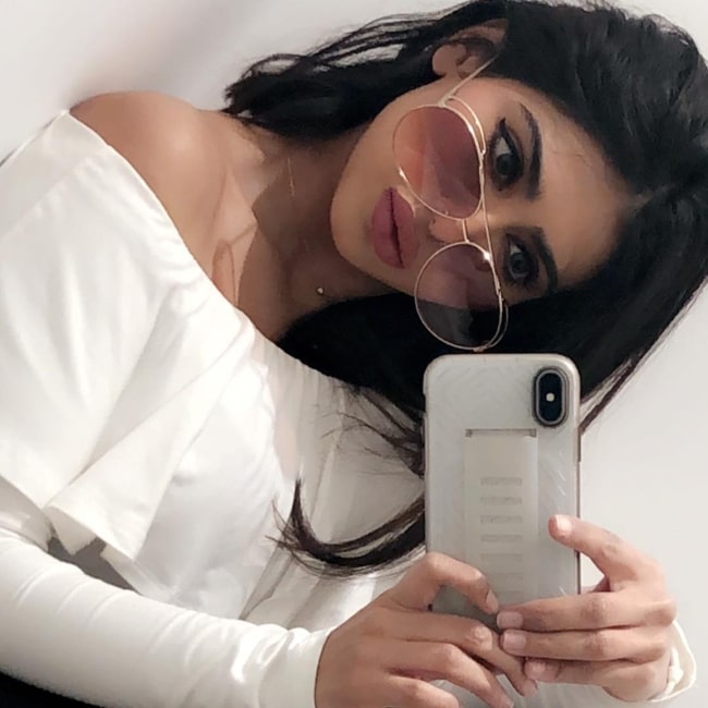 Shaila Sabt as seen in a selfie that was taken in December 2018