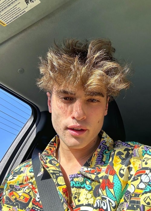 Simone Berlini as seen in a selfie that was taken in April 2023, at the Coachella Music Festival