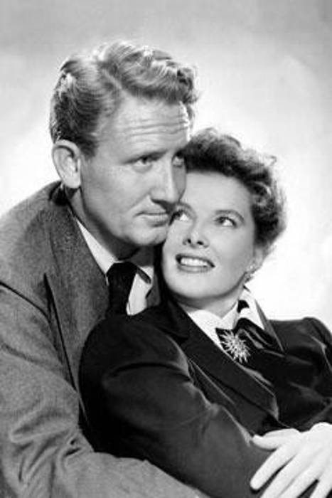 Spencer Tracy as seen with Katharine Hepburn in the promotional image for the 1945 film Without Love