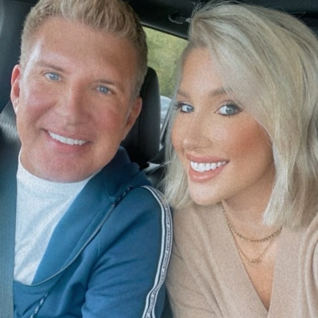 Todd Chrisley as seen in a selfie with his daughter Savannah Chrisley that was taken in October 2021