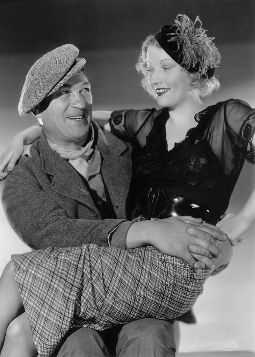 Victor McLaglen and Margot Grahame as seen in a publicity still for 'The Informer' (1935)