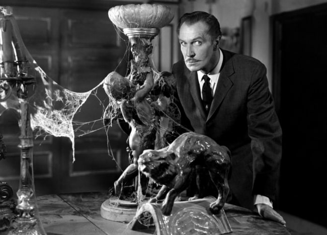 Vincent Price as seen in the film trailer for 'House on Haunted Hill' (1959)