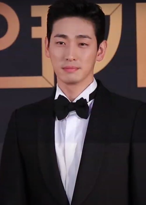 Yoon Park as seen in a picture that was taken at the 2019 KBS Drama Awards