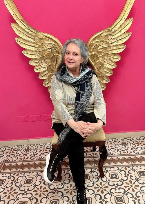 Adriana Barraza as seen while posing for a picture in August 2022