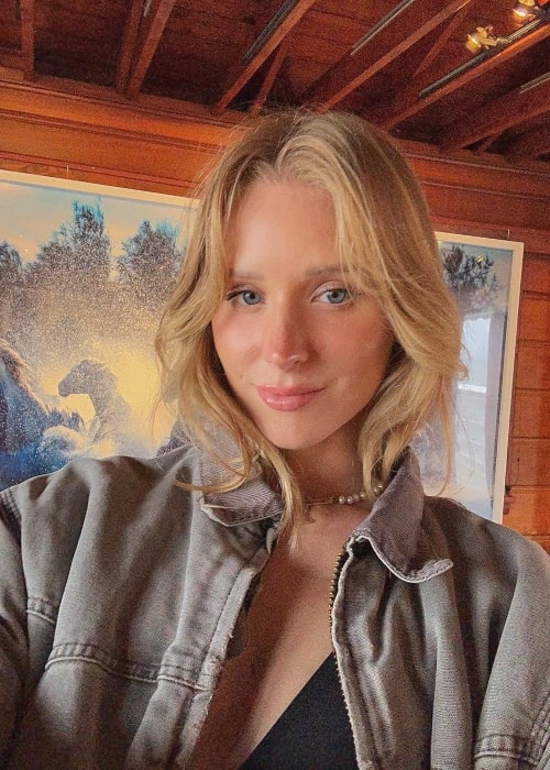 Caroline Zalog as seen in a selfie that was taken in May 2023