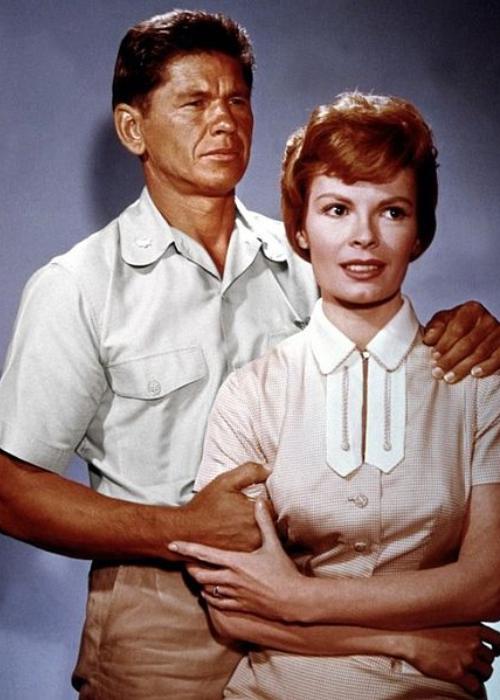 Charles Bronson as seen with Patricia Owens in the 1961 film X-15