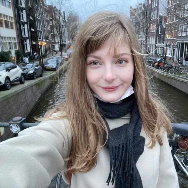 Ella Freya as seen in a selfie that was taken in February 2022, in Amsterdam, Netherlands