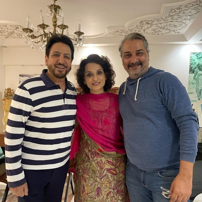 From Left to Right - Gurdas Maan, Rajeshwari Sachdev, and Varun Badola in November 2022