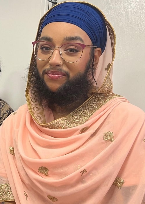 Harnaam Kaur in a picture that was taken in May 2023