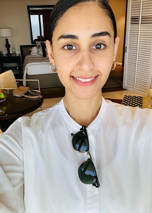 Hasleen Kaur as seen in a selfie that was taken in April 2023