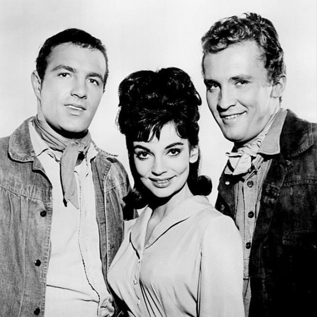 James Caan, Karyn Kupcinet, and Roy Thinnes as seen from an episode of Death Valley Days from 1963