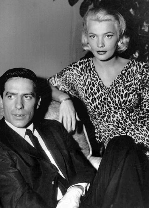 John Cassavetes and his wife Gena Rowlands as seen in 1959