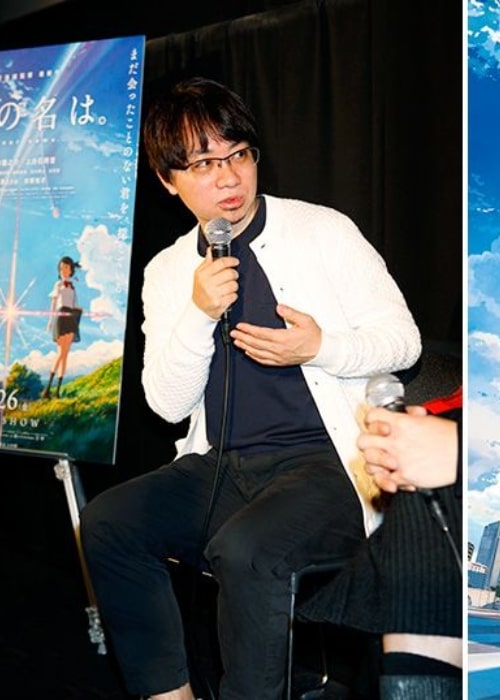 Makoto Shinkai as seen in an Instagram Post in September 2016