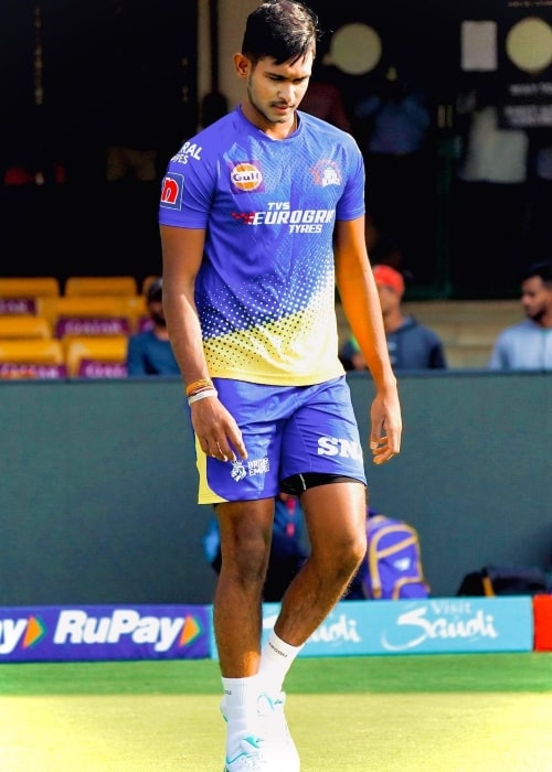Matheesha Pathirana as seen in a picture that was taken in April 2023, at the Chinnaswamy Stadium