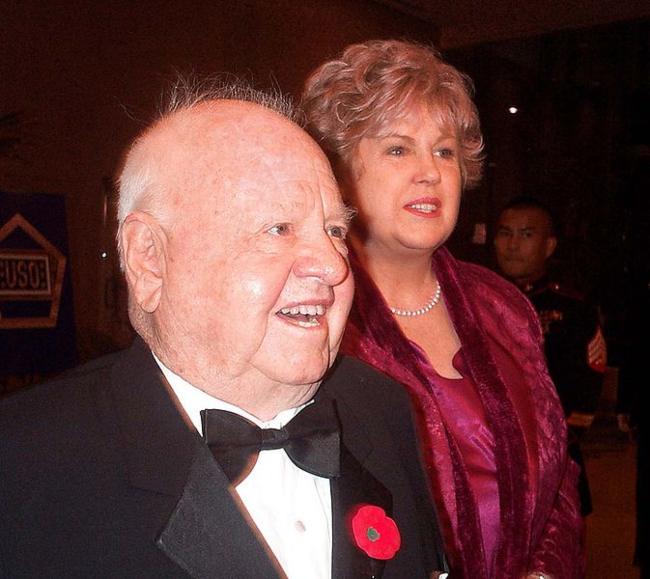 Mickey Rooney and his wife Jan as seen together in 2000