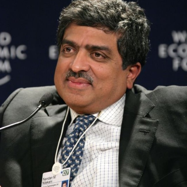 Nandan Nilekani during the session 'What's on the Mind of Asia's New Business Giants?' at the Annual Meeting 2007 of the World Economic Forum in Davos, Switzerland