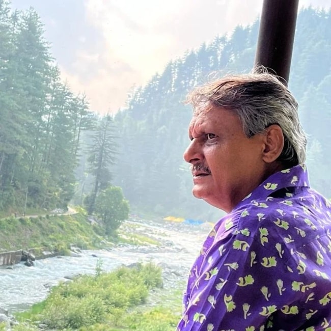 Neeraj Sood as seen while enjoying his time in Barot Valley, Himachal Pradesh in June 2023