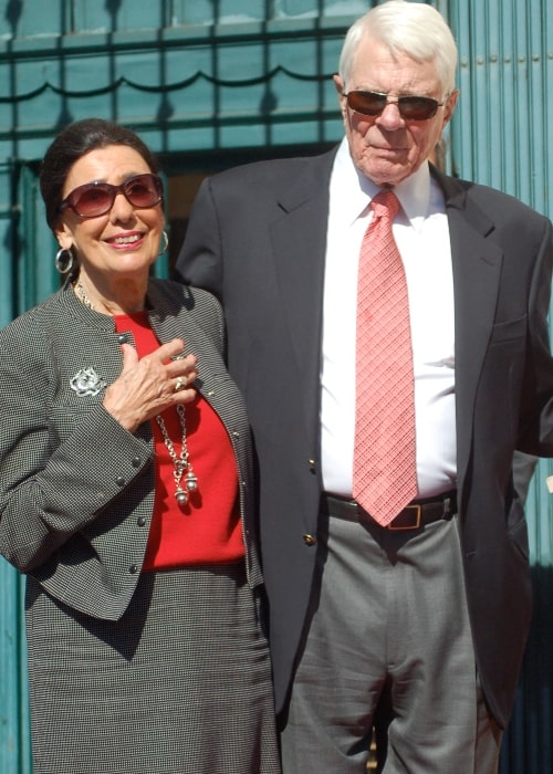 Peter Graves pictured with wife Joan Endress in October 2009