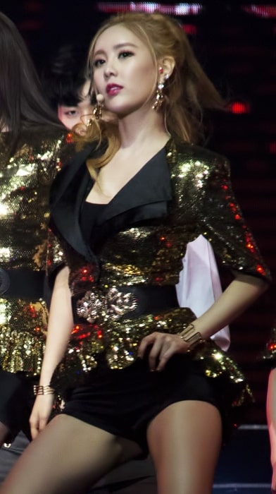 Qri at T-ara Great China Tour Concert in Guangzhou on December 19, 2015