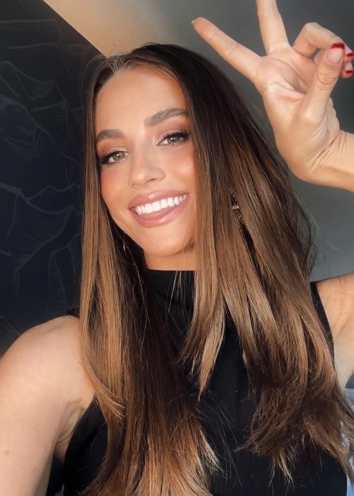 Rachel DeMita as seen in a selfie that was taken in February 2023, in Utah