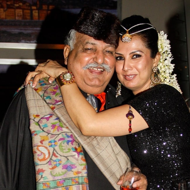 Ritu Beri as seen in a picture with her father Indu Beri in February 2023