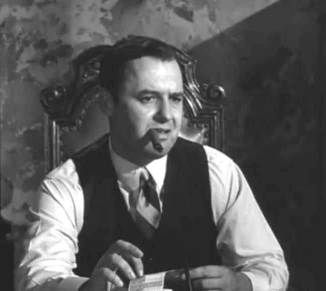Rod Steiger dressed as the notorious mobster Al Capone in the film of the same name