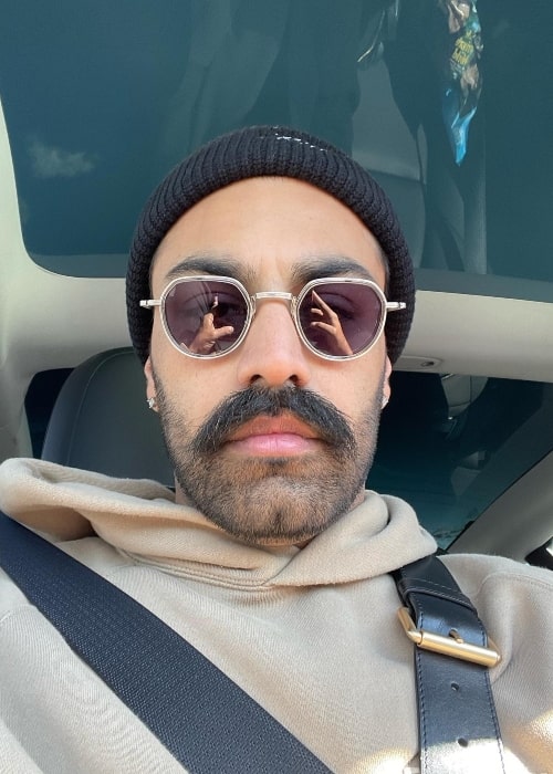 Saagar Shaikh as seen while taking a selfie in February 2023