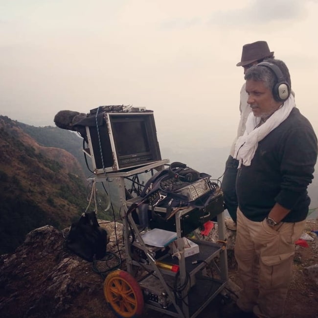 Sudipto Sen as seen in a picture taken while trying to sync sounds on a mountain range in March 2019