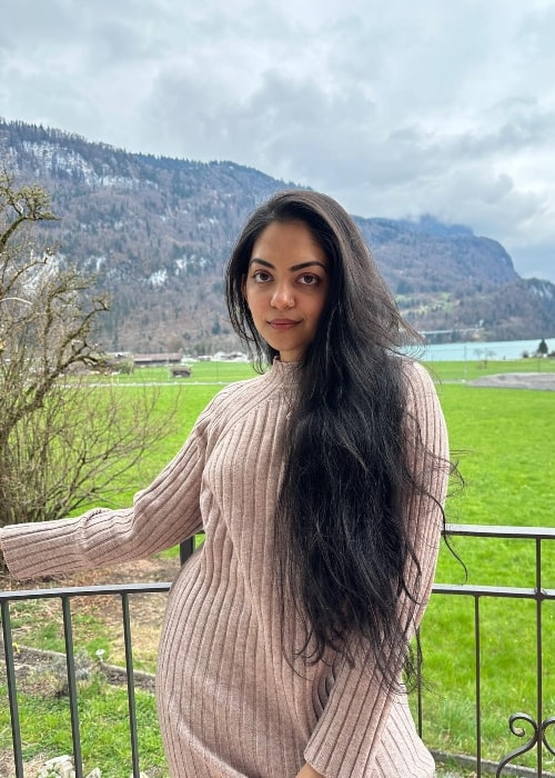 Ahaana Krishna as seen while posing for the camera in Interlaken, Switzerland in May 2023