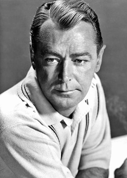 Alan Ladd as seen in the-late 1950s