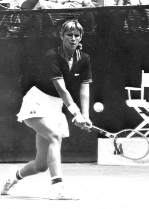 Chris Evert as seen in the 1980s