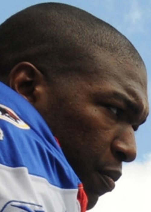 Chris Samuels as seen before the coin toss during the NFL Pro Bowl game at the Aloha Stadium in Honolulu, Hawaii on February 10, 2008