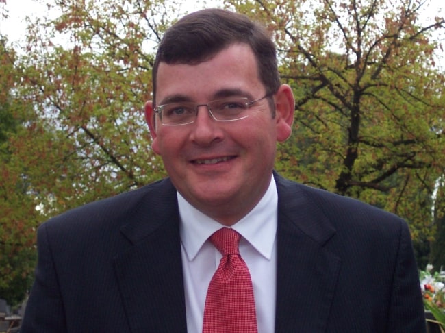 Daniel Andrews as seen at the afternoon tea following a ceremony held to commemorate the 150th anniversary of the Kew Cemetery in 2009