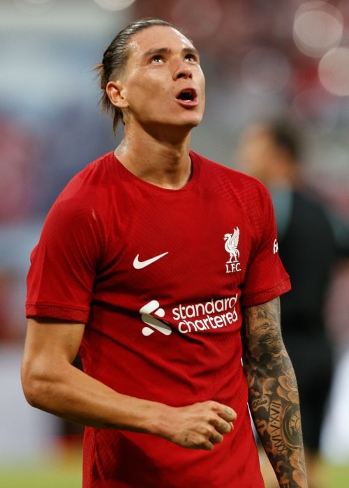 Darwin Núñez as seen while playing for Liverpool in 2022