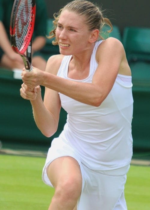 Ekaterina Alexandrova during a game at WM17 on July 4, 2017