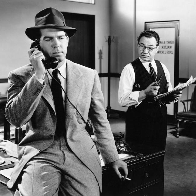 Fred MacMurray as seen in a still from the 1944 film Double Indemnity