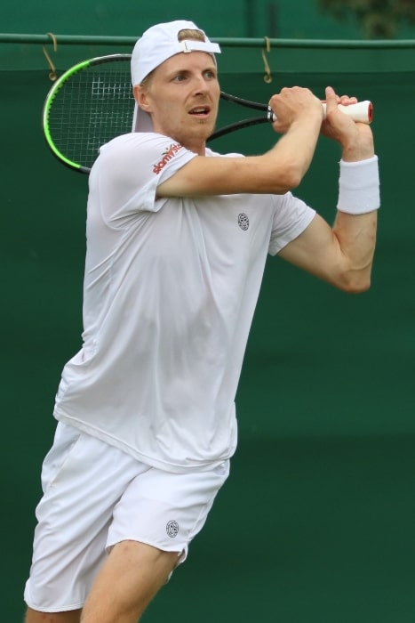 Gijs Brouwer as seen while playing at the 2023 Wimbledon Championships