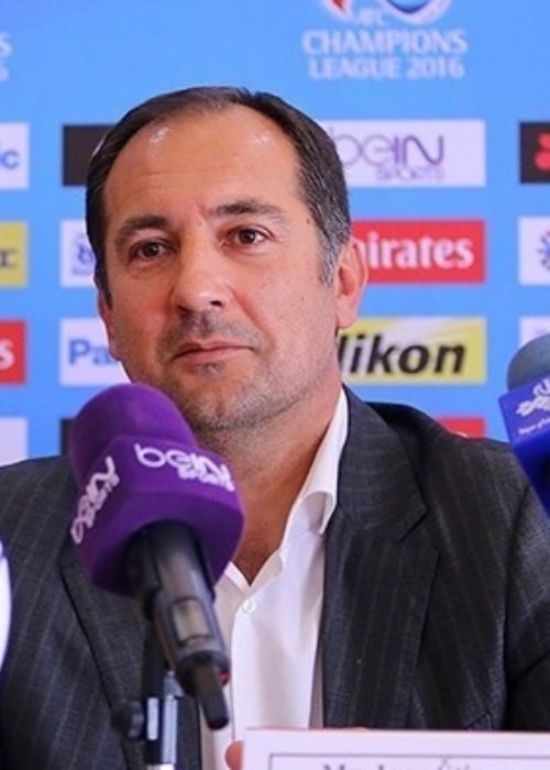 Igor Štimac pictured as 'Sepahan' head coach in 2016