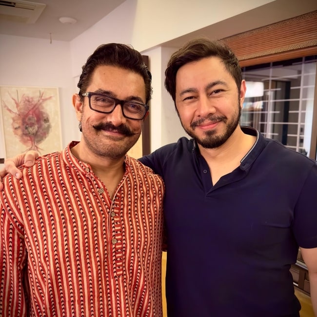 Jaby Koay as seen in a picture with actor Aamir Khan that was taken in the past
