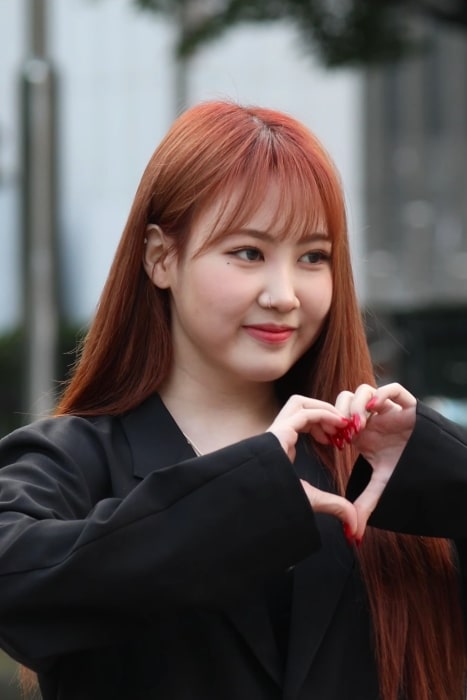 Jamie Park as seen while going to a Music Bank recording in September 2018