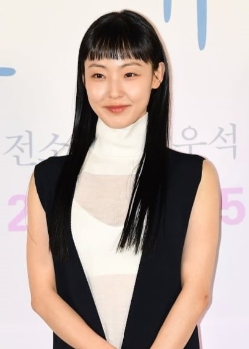 Jeon So-nee as seen at 'Soulmate' movie production presentation in February 2023