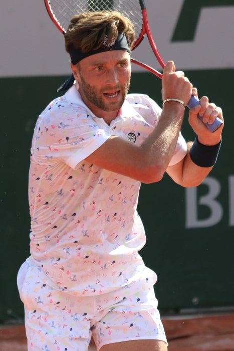 Liam Broady as seen at the 2022 French Open