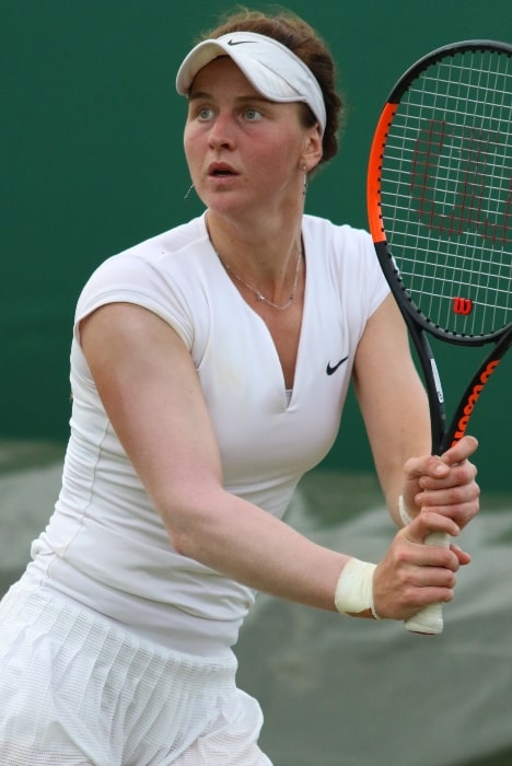 Liudmila Samsonova as seen during the 2019 Wimbledon Qualifying Tournament‎