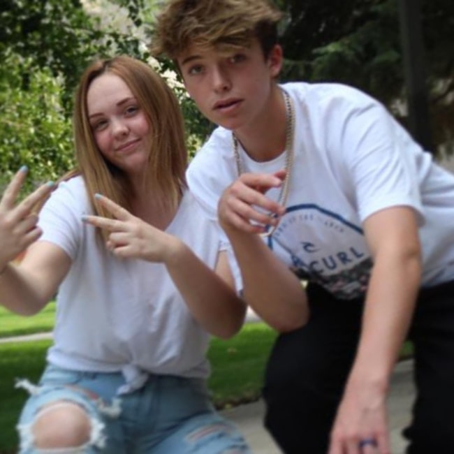 Lukas Daley as seen in a picture with his friend ll_lilly55 in September 2018, in Reno, Nevada