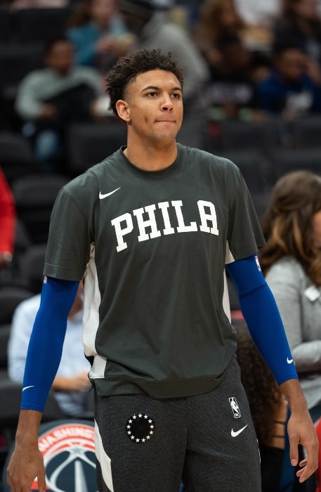 Matisse Thybulle as seen with the 'Philadelphia 76ers' in 2019