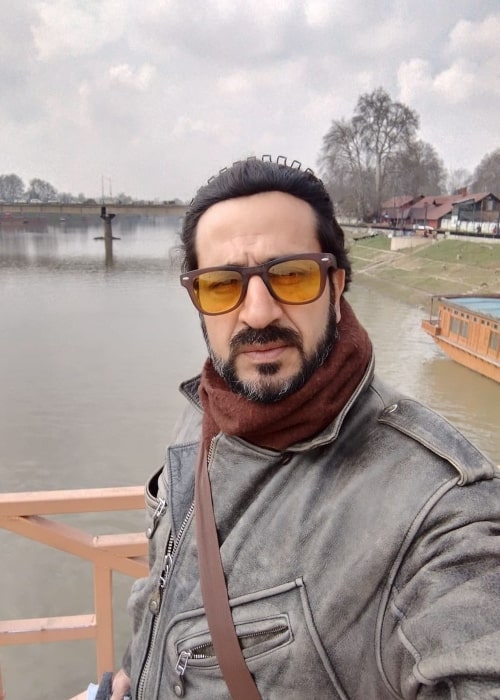 Mir Sarwar as seen while taking a selfie in Kashmir in March 2022