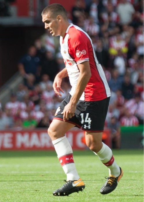 Oriol Romeu pictured while playing for Southampton in 2017