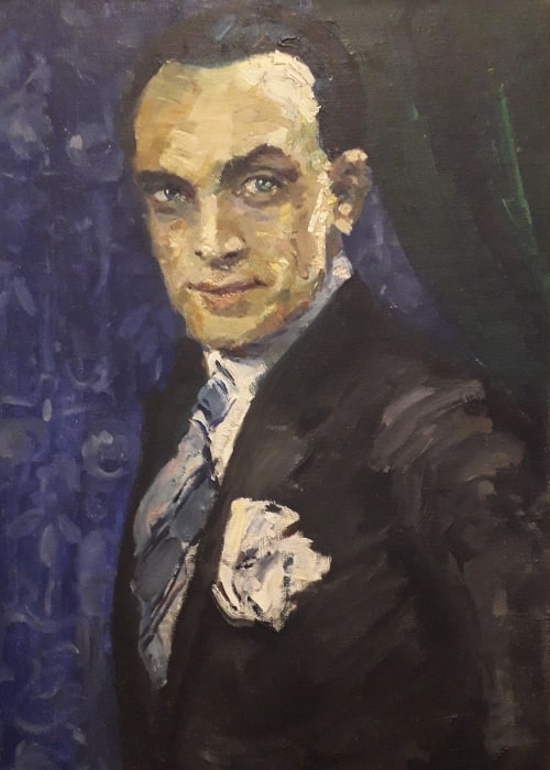 Painting of Conrad Veidt by Milena Pavlović-Barili, the most notable female artist of Serbian modern before 1945