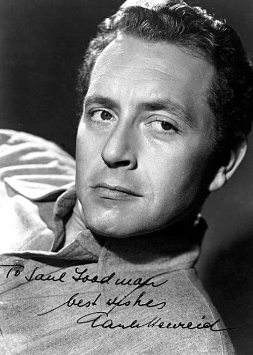 Paul Henreid as seen in an original publicity photo signed 'To Saul Goodman', 1940s