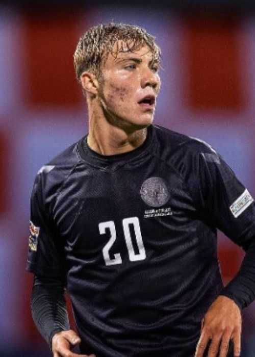 Rasmus Højlund as seen in an Instagram Post in September 2022